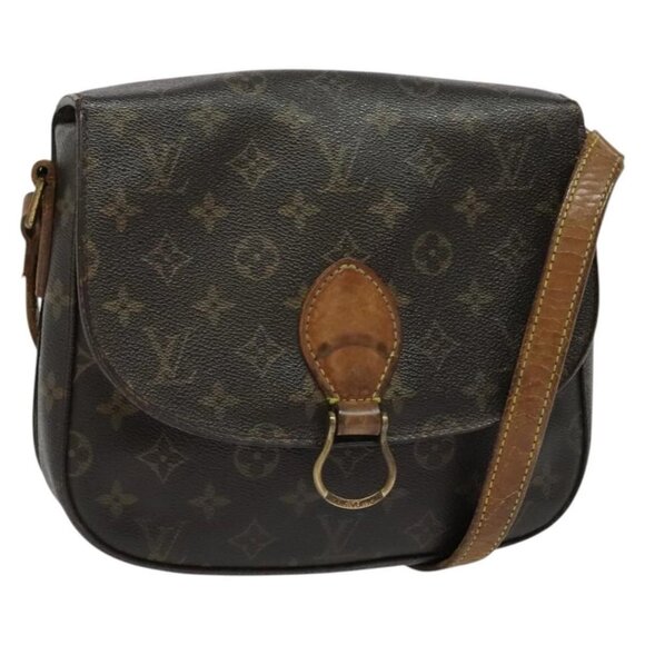 LOUIS VUITTON Monogram Saint Cloud GM Shoulder Bag M51242 LV Auth 141672 - Picture 1 of 16